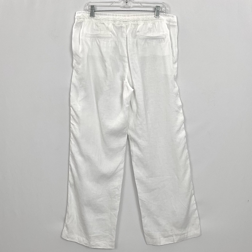 Caslon Nordstrom  100% linen drawstring off white pants plus 1X - Picture 3 of 10